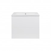 Комплект Qtap Tern 600х580х437 White тумба подвесная + раковина врезная QT1772TPL6013060CW