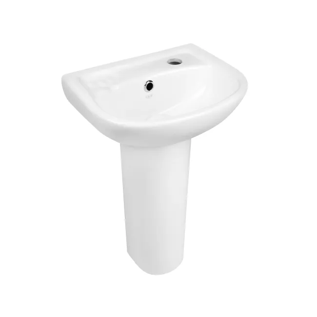 Раковина напольная с пьедесталом детская Qtap Baby 375x305x520 White с донным клапаном QT2311LP304BW Раковина напольная с пьедесталом детская Qtap Baby 375x305x520 White с донным клапаном QT2311LP304BW