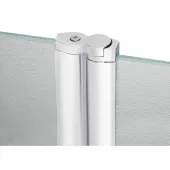 Штора на ванну Lidz Brama SS120x140L.CRM.FR стекло Frost 6 мм, левая