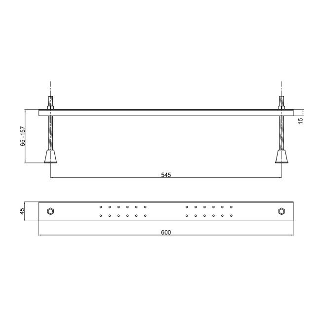 Ножки для прямоугольной ванны Lidz Nozki R 2