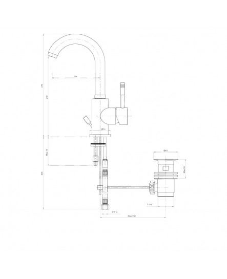 Смеситель для раковины Bianchi Mody LVBMDY2002IACRM