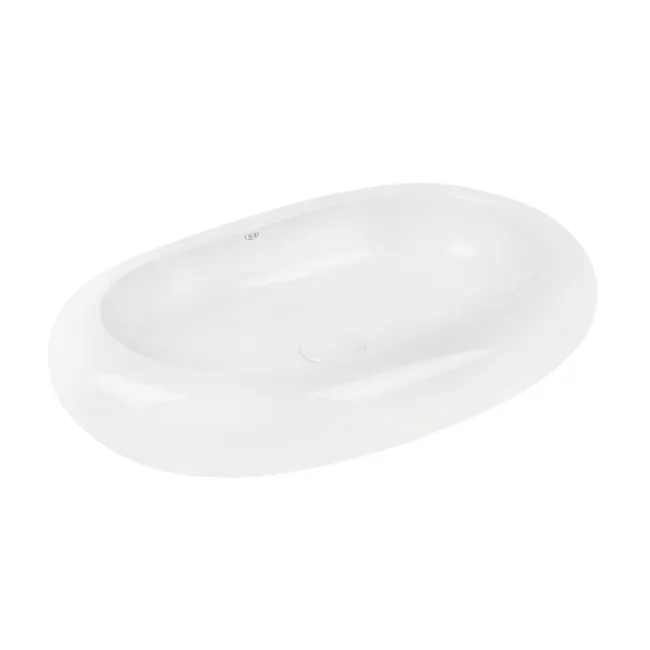 Раковина-чаша Qtap Robin 635x420x105 White с донным клапаном QT13113075W