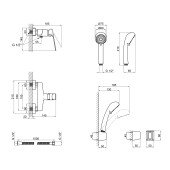 Смеситель для душа Qtap Letel 4053104C