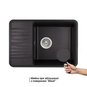 Кухонная мойка Qtap CS 7440 Black (QT7440BLA404)