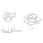 Кухонная мойка Qtap CS D510 Beige (QTD510BEI551)
