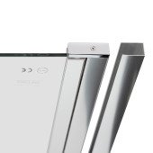 Душевая кабина Qtap Gemini CRM1018RC6 100х80 см, стекло Clear 6 мм без поддона Душевая кабина Qtap Gemini CRM1018RC6 100х80 см, стекло Clear 6 мм без поддона