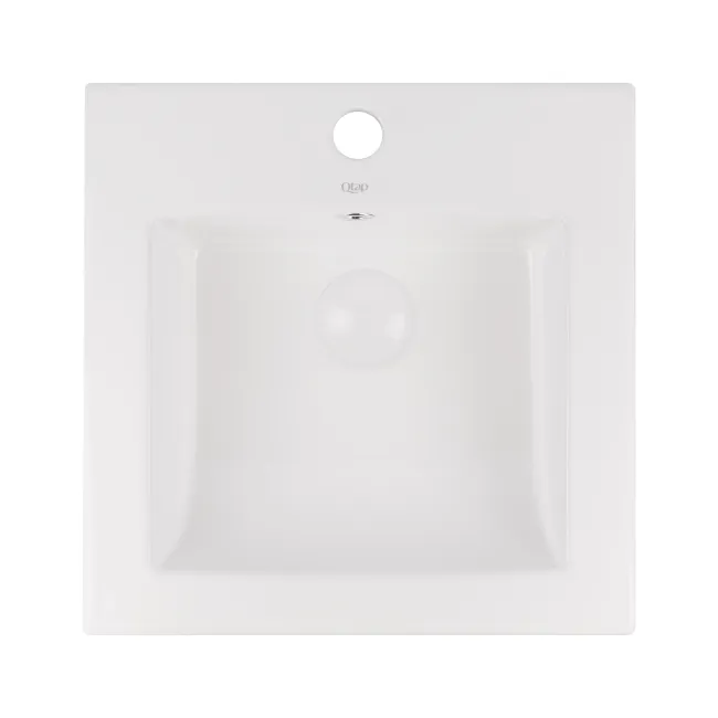 Раковина Qtap Stork 420x420x170 White с донным клапаном QT15116037W Раковина Qtap Stork 420x420x170 White с донным клапаном QT15116037W