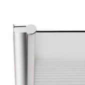 Штора на ванну Lidz Brama SS80x150L.CRM.L стекло Linie 6 мм, левая