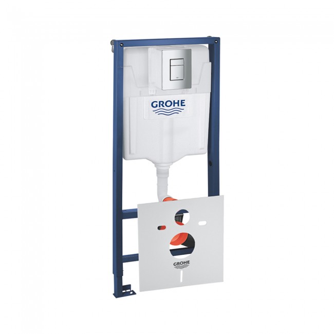 Набір інсталяція 4 в 1 Grohe Rapid SL 38772001 + унітаз з сидінням Qtap Crow QT05335170W