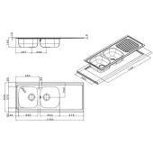 Кухонная мойка Apell Oceano OH1162IRPC Satin