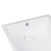 Раковина Qtap Stork 440x340x190 White с донным клапаном QT15116086W