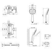 Смеситель для душа Qtap Tenso CRM 010 Смеситель для душа Qtap Tenso CRM 010