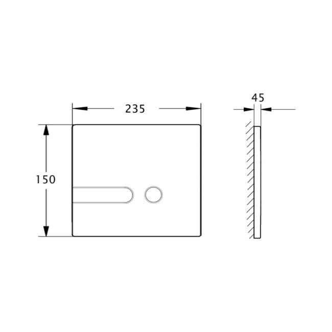 Панель змиву для унітаза Azzurra PL3LB 2