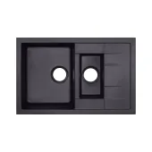 Кухонна мийка з додатковою чашею Qtap CS 7648 Beton (QT7648BET502)