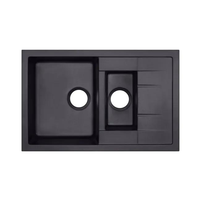 Кухонная мойка с дополнительной чашей Qtap CS 7648 Beton (QT7648BET502) Кухонная мойка с дополнительной чашей Qtap CS 7648 Beton (QT7648BET502)