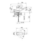 Смеситель для кухни Qtap Mars СRM 002M 150 мм Смеситель для кухни Qtap Mars СRM 002M 150 мм