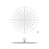 Лейка для верхнего душа Lidz (CRM) 51 10 103 30, Ø30 см Лейка для верхнего душа Lidz (CRM) 51 10 103 30, Ø30 см