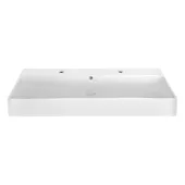 Раковина Qtap Nando 1100х420х135 White с донным клапаном QT1211K428W