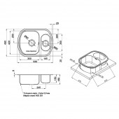 Кухонная мойка ULA 7703 U Micro Decor (ULA7703DEC08)