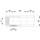 Колектор Icma 1" 2 виходи №1102 Колектор Icma 1" 2 виходи №1102
