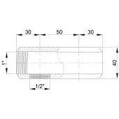 Колектор Icma 1" 2 виходи №1102