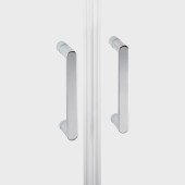 Душевая дверь в нишу Qtap Gemini CRM209.C6 90х190 см, стекло Clear 6 мм, покрытие CalcLess