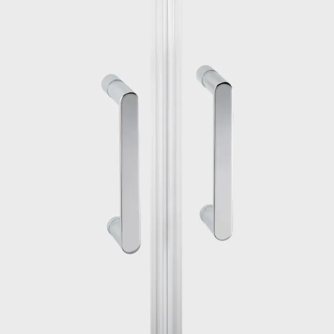 Душевая дверь в нишу Qtap Gemini CRM209.C6 90х190 см, стекло Clear 6 мм, покрытие CalcLess