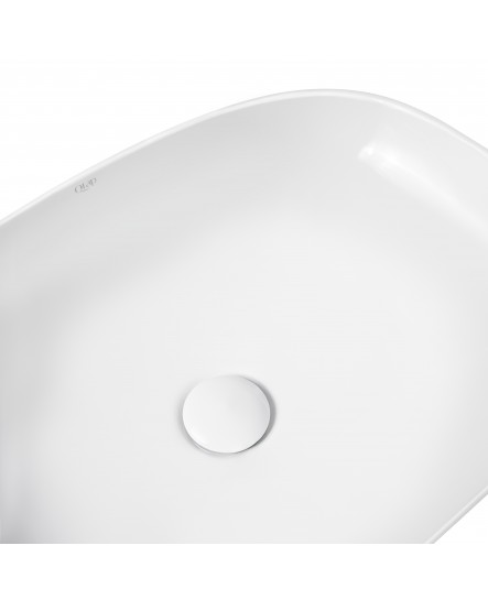 Раковина-чаша Qtap Cardinal 600х380х140 White з донним клапаном QT04117060TW