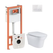 Набір Qtap інсталяція 4 в 1 з панеллю змиву Nest (QT0133M425 + QT0111V1105GW) + унітаз з сидінням Presto QT25332614EW Набір Qtap інсталяція 4 в 1 з панеллю змиву Nest (QT0133M425 + QT0111V1105GW) + унітаз з сидінням Presto QT25332614EW