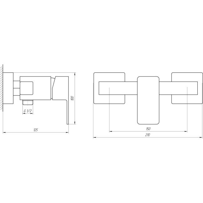 Смеситель для душа Globus Lux SICILIA SBQ-105L-M