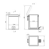 Відро для сміття Lidz (CRM) 121.11.06 6 л Відро для сміття Lidz (CRM) 121.11.06 6 л