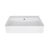 Раковина Qtap Nando 600х420х130 White с донным клапаном QT1211K404W