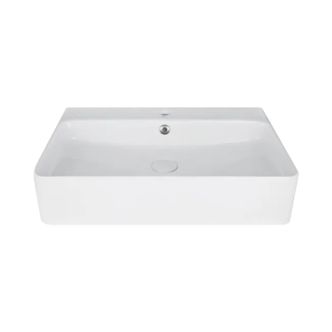 Раковина Qtap Nando 600х420х130 White с донным клапаном QT1211K404W