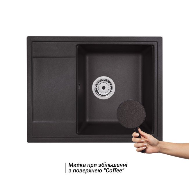 Кухонная мойка Qtap CS 6450 Coffee (QT6450COF551)