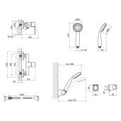 Смеситель для душа Qtap Polaris WHI 010 Смеситель для душа Qtap Polaris WHI 010