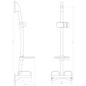 Душова стійка Dishi L106-TP-C
