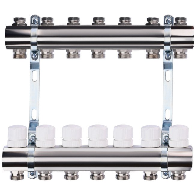 Колектор з регуляторами та кріпленням ECO 001B 1"x7