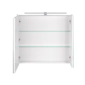 Зеркальный шкаф подвесной Qtap Albatross 800х700х145 White с LED-подсветкой QT0177ZP800LW