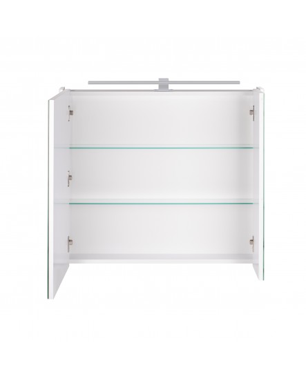 Зеркальный шкаф подвесной Qtap Albatross 800х700х145 White с LED-подсветкой QT0177ZP800LW