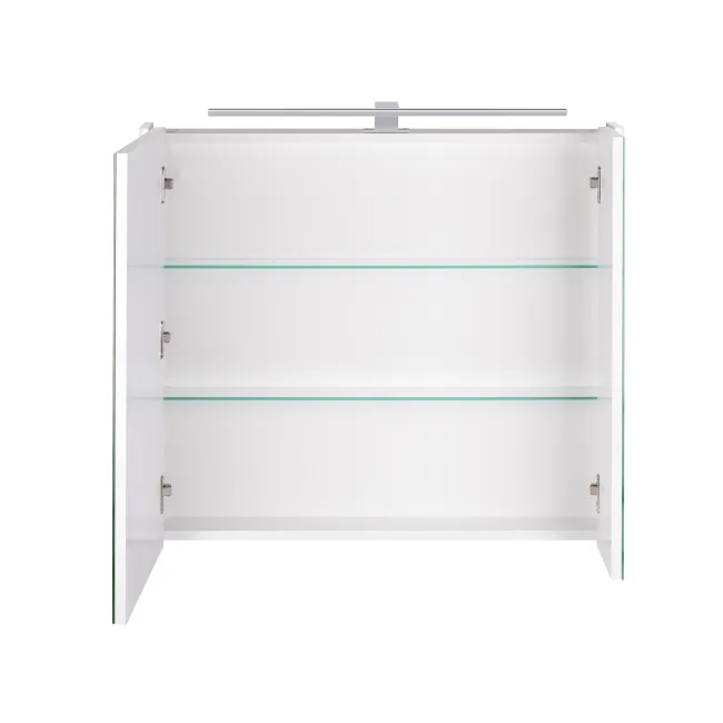 Зеркальный шкаф подвесной Qtap Albatross 800х700х145 White с LED-подсветкой QT0177ZP800LW