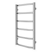 Сушарка для рушників водяна Lidz Trapezium (CRM) D38/25 400x800 P6 Сушарка для рушників водяна Lidz Trapezium (CRM) D38/25 400x800 P6