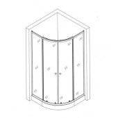 Душова кабіна BRAVO WISLA 80