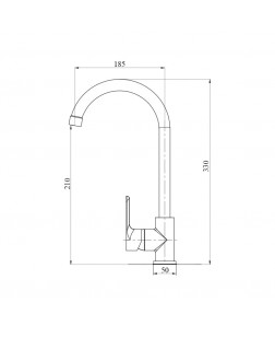 Смеситель для кухни Brinex 40C 007