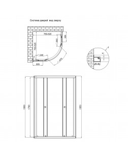 Душова кабіна Lidz Latwa SC80x80.SAT.LOW.GR, скло тоноване 4 мм без піддона