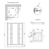 Душова кабіна Lidz Wiezak SC80x80.SAT.LOW.L, з піддон Mazur Душова кабіна Lidz Wiezak SC80x80.SAT.LOW.L, з піддон Mazur