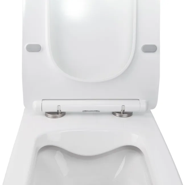 Комплект Qtap инсталляция Nest M425-M06CRM + унитаз с сиденьем Crow QT05335170W + смеситель скрытого монтажа для биде Form 001AB SQ