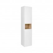 Пенал подвесной Qtap Robin 350х1650х316 White/Whitish oak QT1376PP1651RWWO