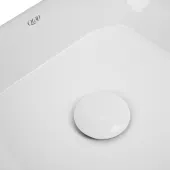 Раковина-чаша Qtap Scorpio 350х390х120 White с донным клапаном QT14112241W
