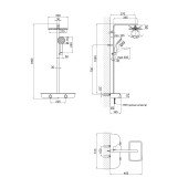 Душова система Qtap Sloup 57106VGNW Душова система Qtap Sloup 57106VGNW