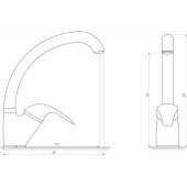 Смеситель для кухни DOMINO DAC 203S-BIG BRONZE